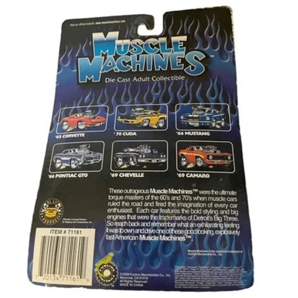 Muscle Machines 55‎ Chevy White 1:64 Scale Die Cast Car 02-01 Funline 2000 New